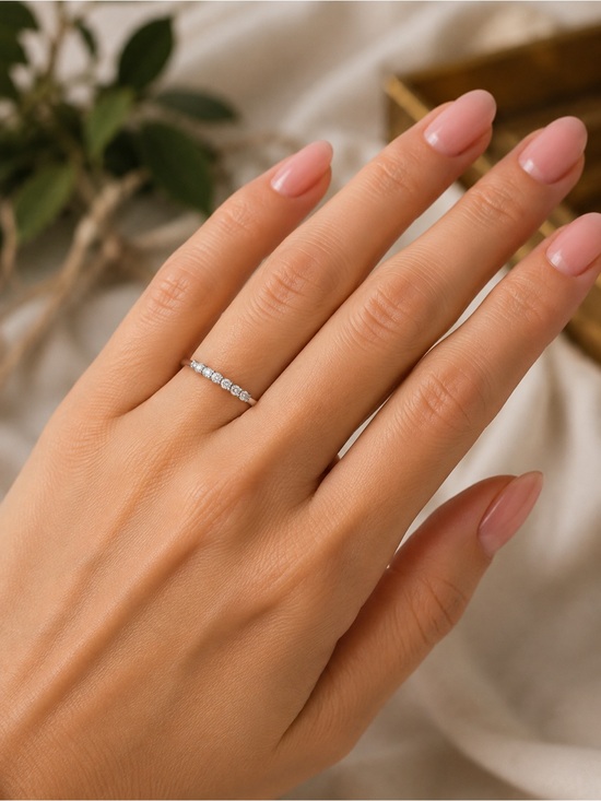 Jewelry - 14kt white gold Seven-Stone Diamond Band-new with tags!